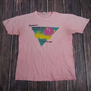 Vintage Summer Beaches Run Shirt Mens Large 1988 Jacksonville Beach FL 80s Tee